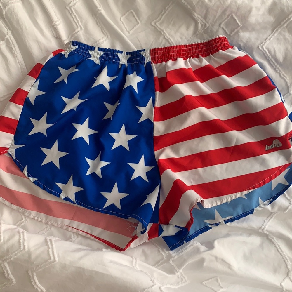 BOA American Flag Running Shorts